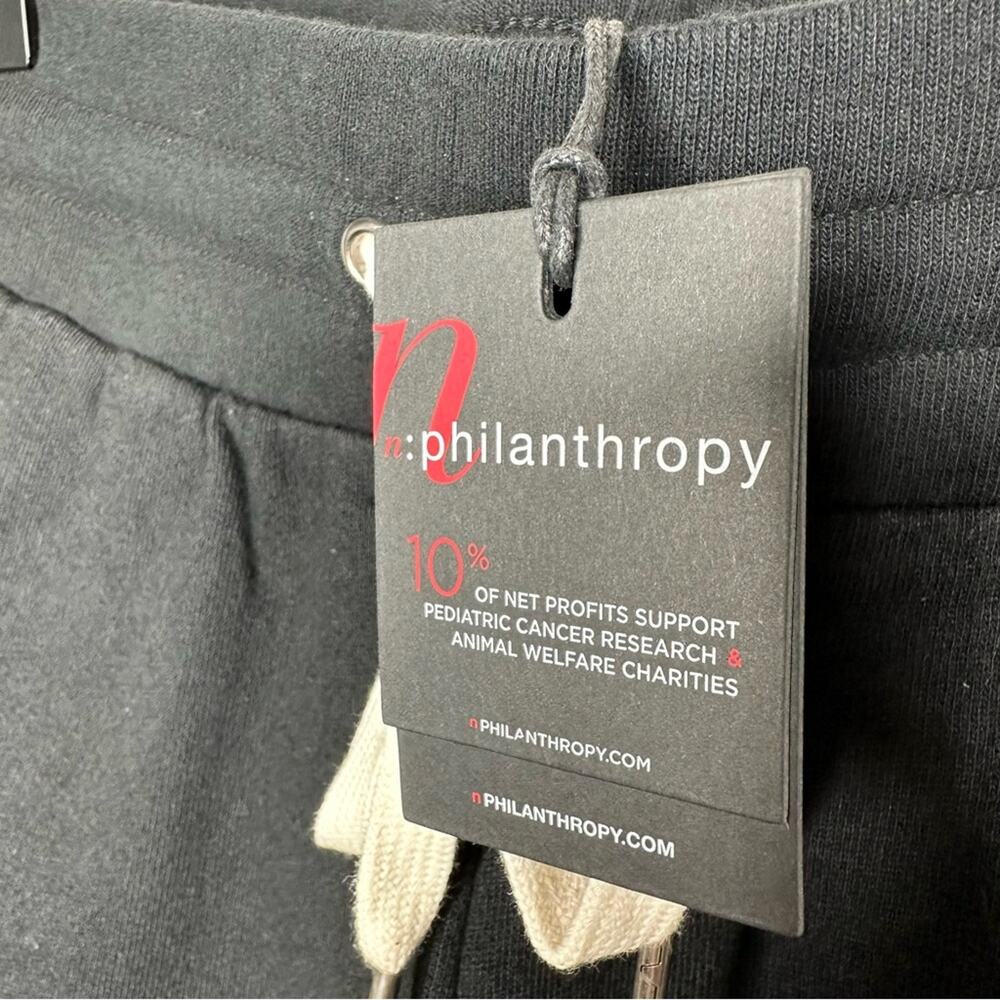 n:PHILANTHROPY Coco Distressed Shorts Black NWT in XS - Picture 2 of 6